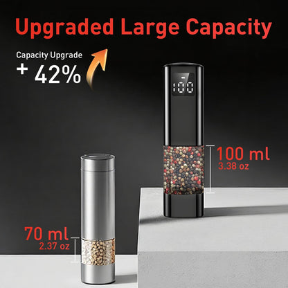 Rechargeable Electric Salt & Pepper Grinder 🌶️✨ Adjustable Coarseness