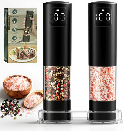 Rechargeable Electric Salt & Pepper Grinder 🌶️✨ Adjustable Coarseness