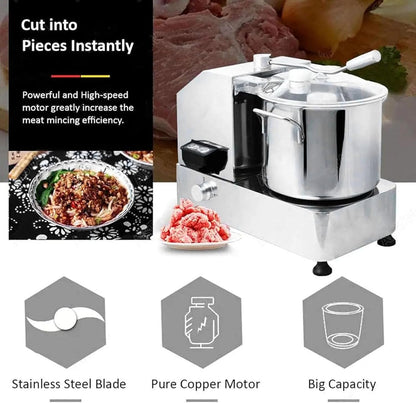 Commercial Food Processor 🥗⚡ Stainless Steel Chopper